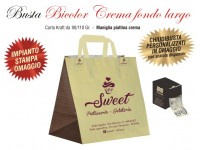 BUSTE TAKE AWAY DA ASPORTO BICOLOR CREMA